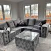 Ashton 5 Seater Corner Sofa – Luxury Velvet Chesterfield