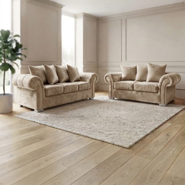 Ashwin 3+2 Seater Sofa – Scatter Back Sofa Set