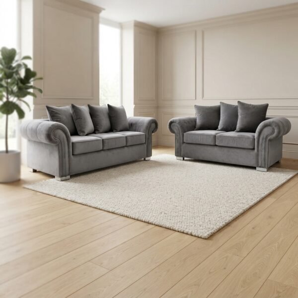 Ashwin 3+2 Seater Sofa – Scatter Back Sofa Set