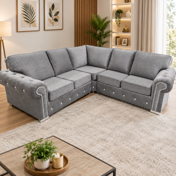 ASHWIN 5 Seater Corner Sofa – Multiple Colours Available