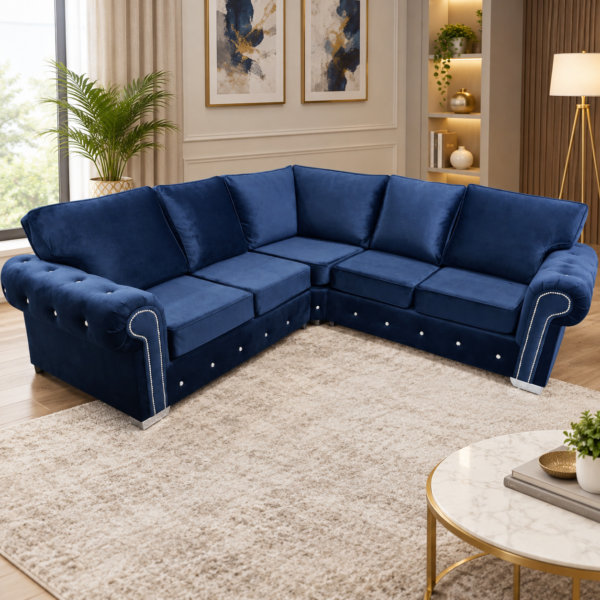 ASHWIN 5 Seater Corner Sofa – Multiple Colours Available