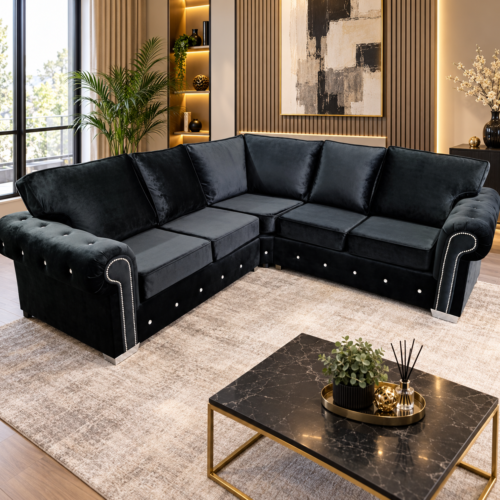 ASHWIN 5 Seater Corner Sofa – Multiple Colours Available