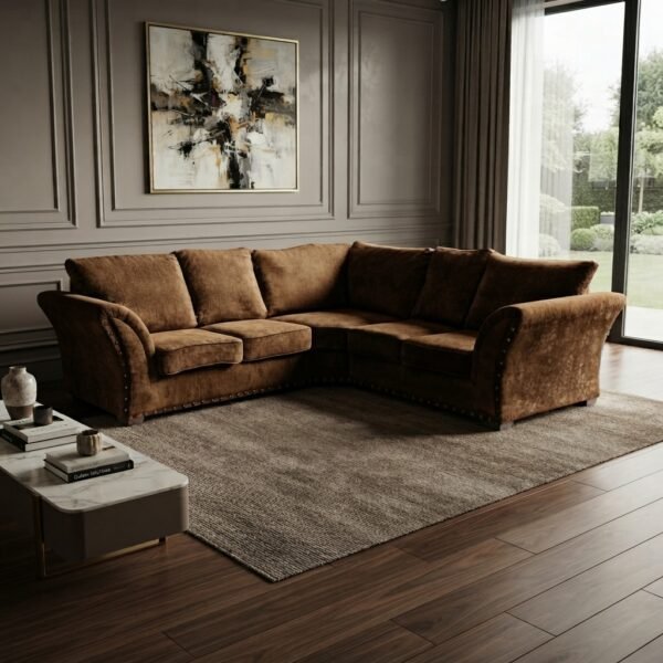 Harrison Fabric Corner Sofa – 5 Seater