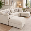 Large U Shape Corner Sofa Set