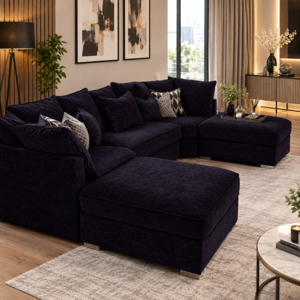 Large U Shape Corner Sofa Set