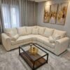 Lily-Corner (3) Lilly 5 Seater Corner Sofa – Modern Lined Fabric Corner Sofa