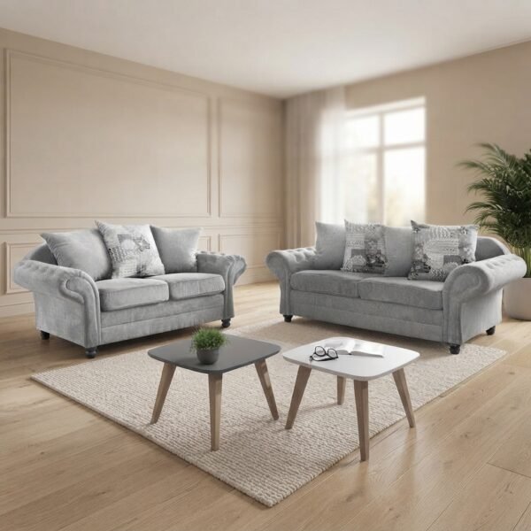 Nicole Fabric 3+2 Seater Fullback Sofa Set