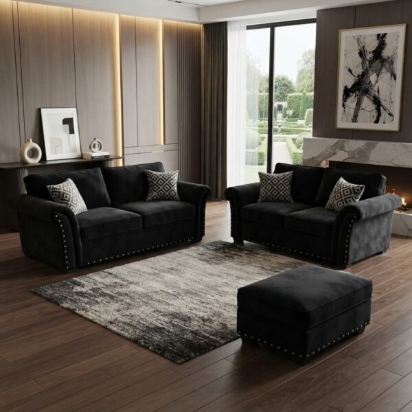 Harrison Fabric Sofa Set – 3+2 Seater