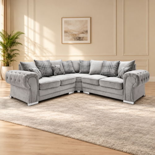Verona Scatter Back 5 Seater Corner Sofa – Available in Multiple Colours